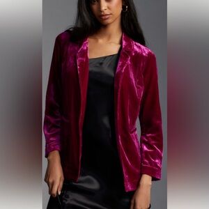 Anthropologie Velvet Blazer- perfect for the Holidays! New without tags!💗